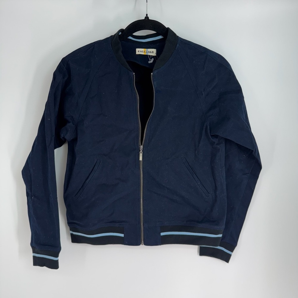 Callidae The Team Varsity Front Zip Up Long Sleeve Full Length Jacket
